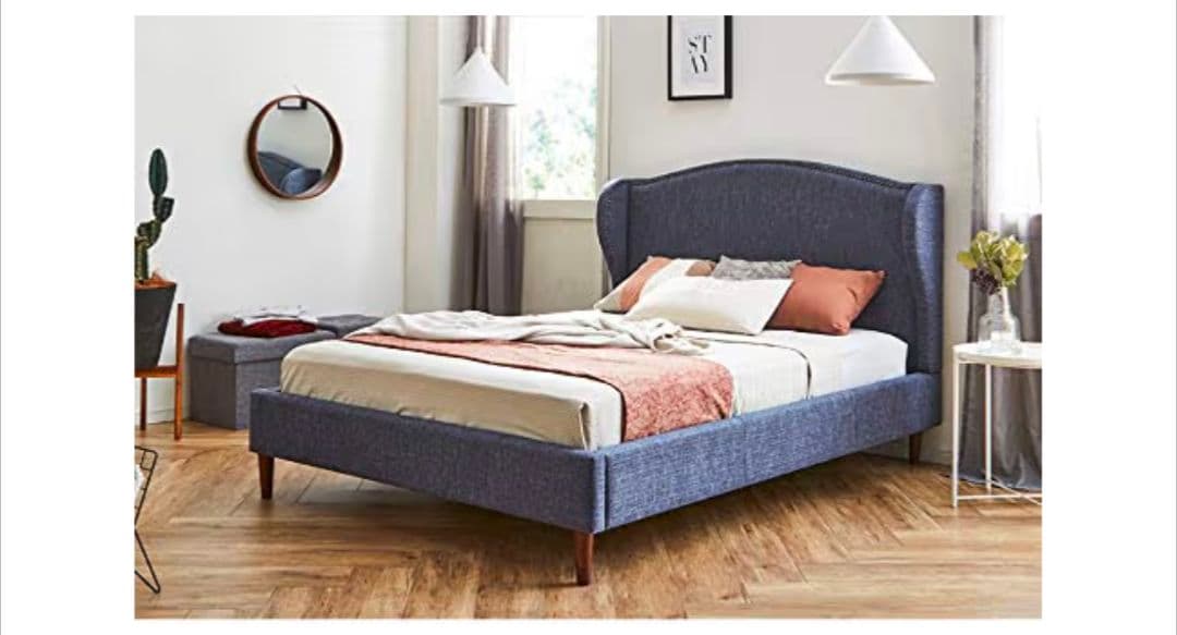 【送料込】Francfranc風　ダブルベッドフレーム