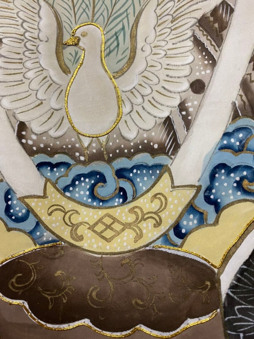 No.157アンティーク子供着物正絹七五三男の子着丈99センチ裄丈40センチ