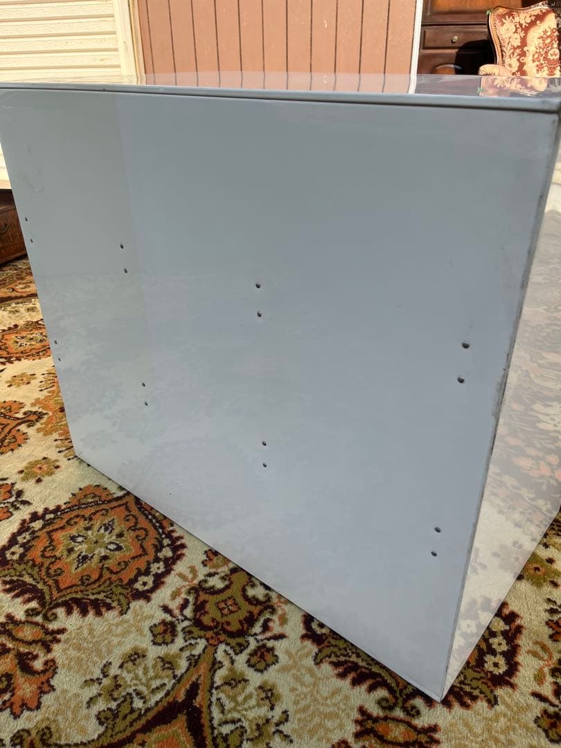 ② レトロポップ 収納ケース インテリア 当時物 昭和レトロ オレンジ3段ケース