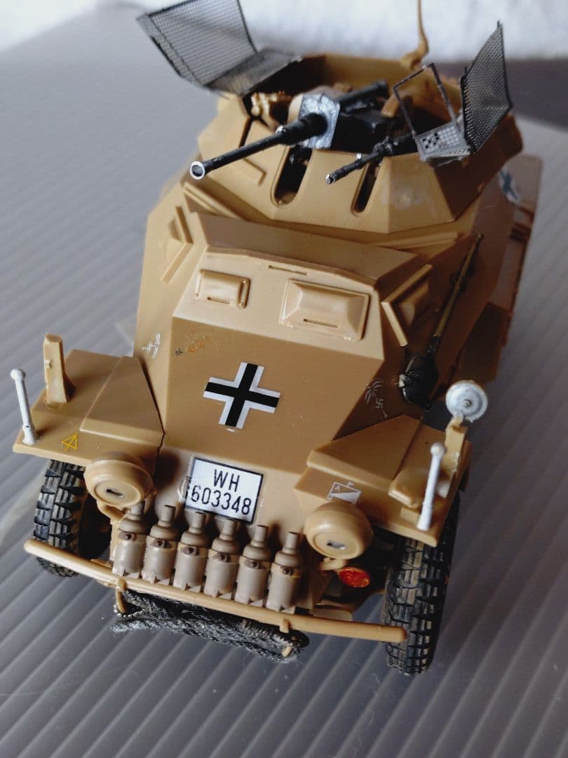 厳寒特価ジャンク！ロンメル軍団チェニジアへ機動偵察隊装甲車 & 製バイク