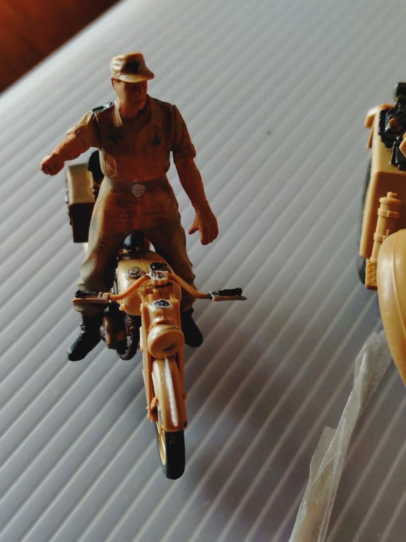 厳寒特価ジャンク！ロンメル軍団チェニジアへ機動偵察隊装甲車 & 製バイク