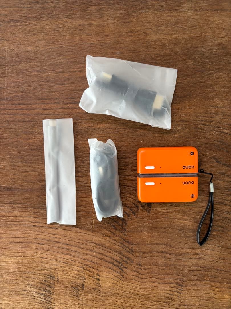 【美品】LLANO ワイヤレスHDMI送受信機 オレンジ