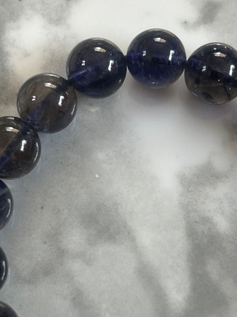 高品質アイオライトブレスレット9.4ミリ