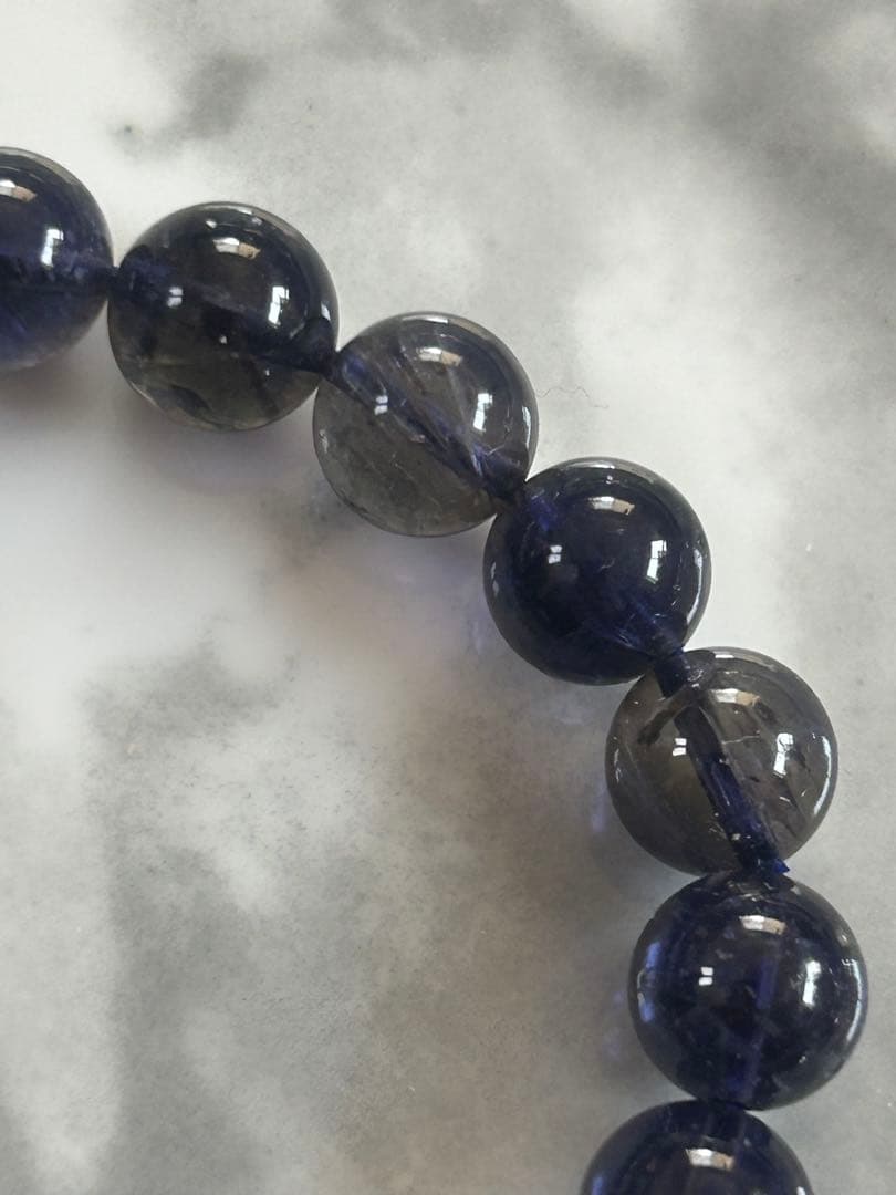 高品質アイオライトブレスレット9.4ミリ