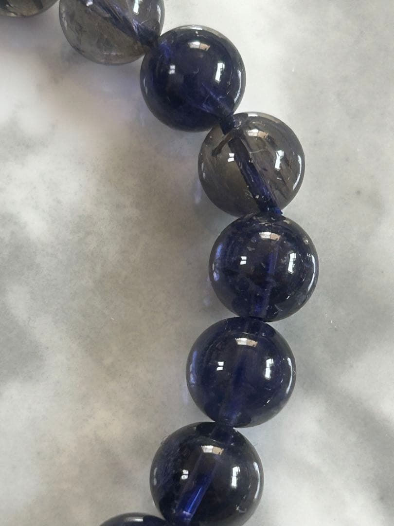 高品質アイオライトブレスレット9.4ミリ