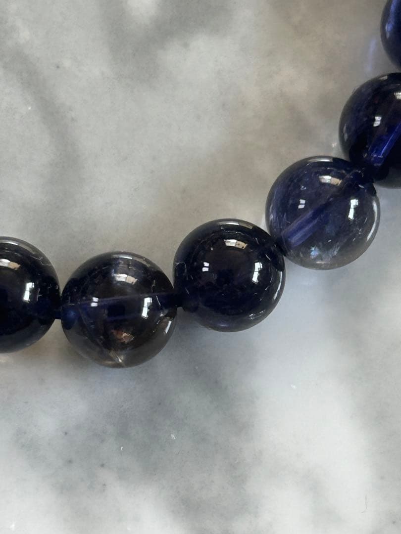 高品質アイオライトブレスレット9.4ミリ