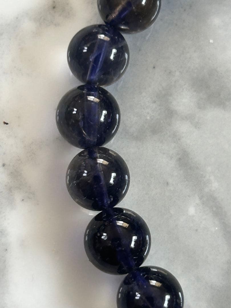 高品質アイオライトブレスレット9.4ミリ