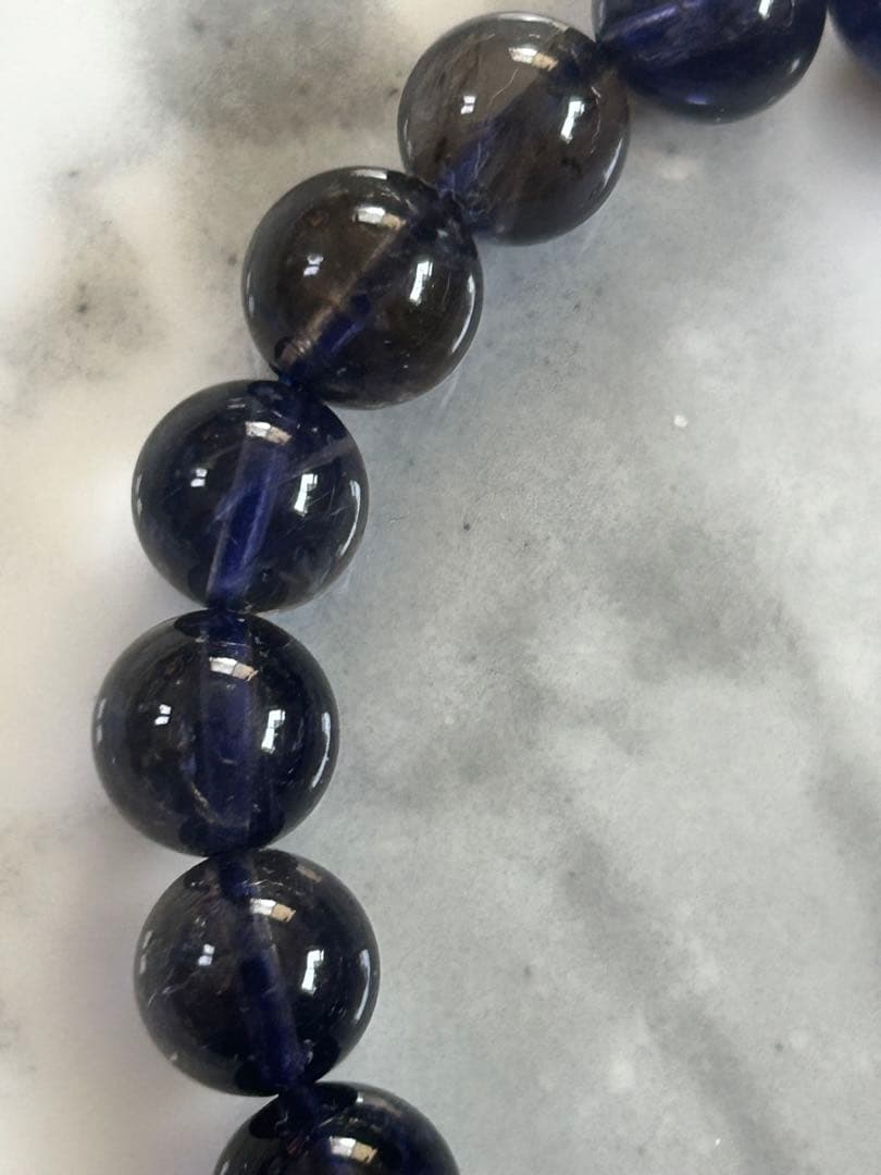 高品質アイオライトブレスレット9.4ミリ