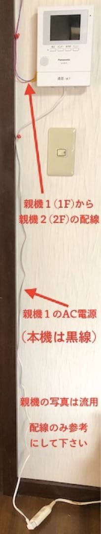 SB 1Fと2Fの部屋から動画で来客を確認できるカメラドアホンPanasonic