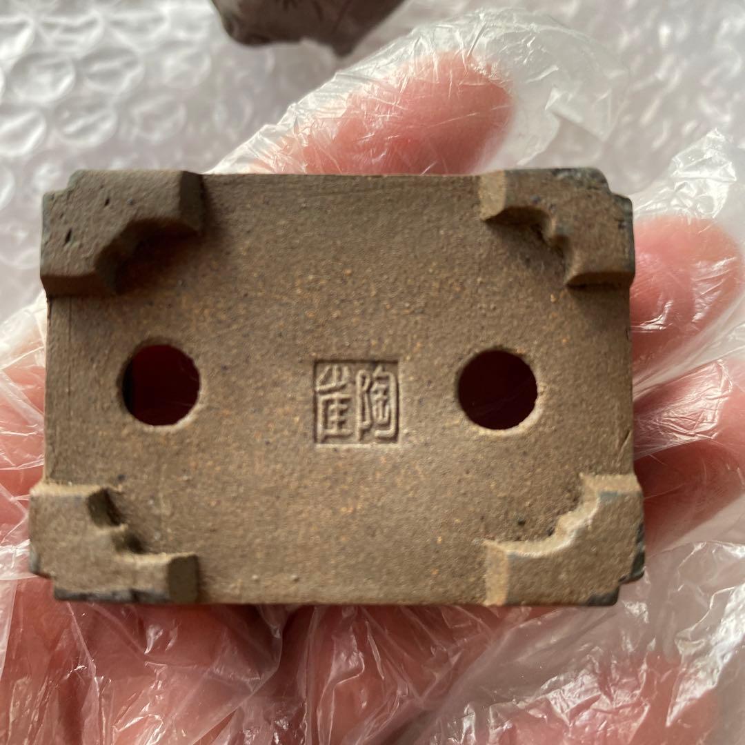 陶雀　雀　３個セット　盆栽鉢　小品　アンティーク　レトロ　(A9・10・11)