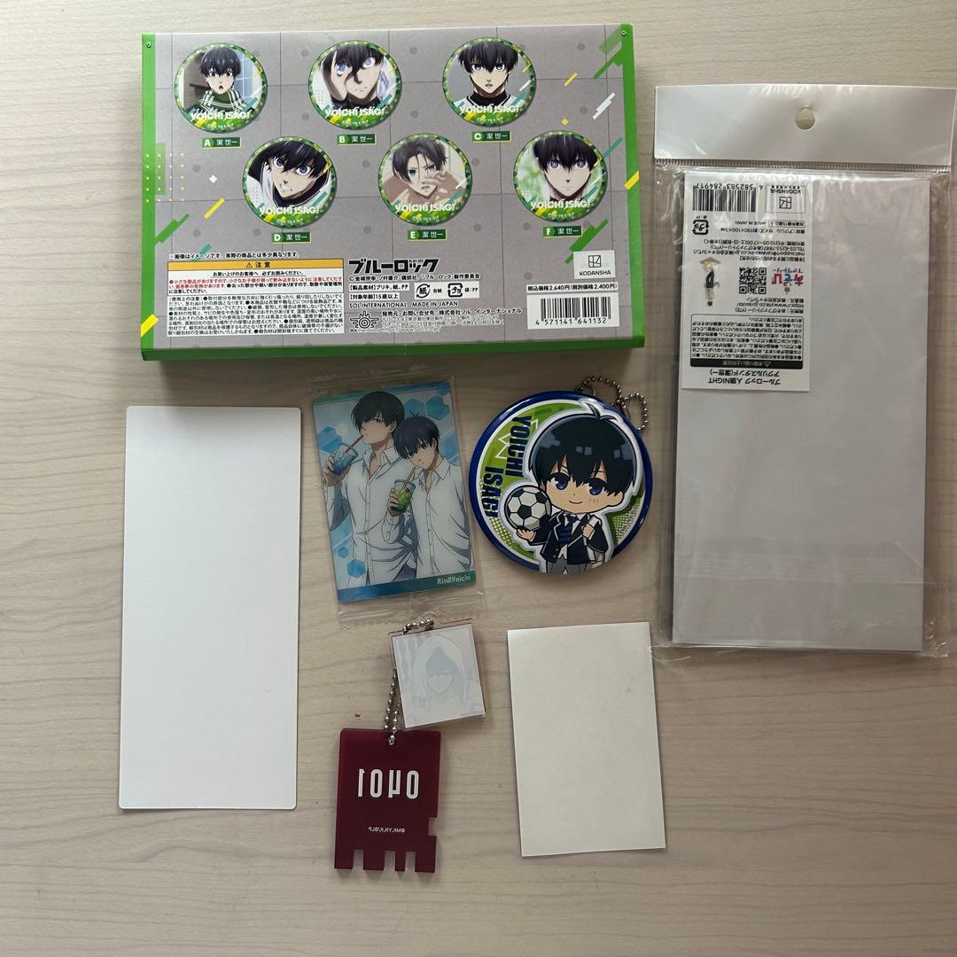 ブルーロック潔世一缶バッチしおりアクリルスタンドアクリルキーホルダーカード