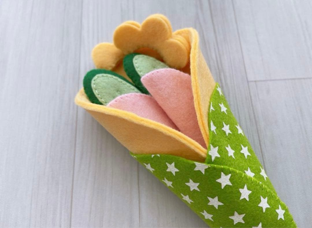 クレープセット フェルト おままごと ハンドメイド《サラダ系》 オーダー