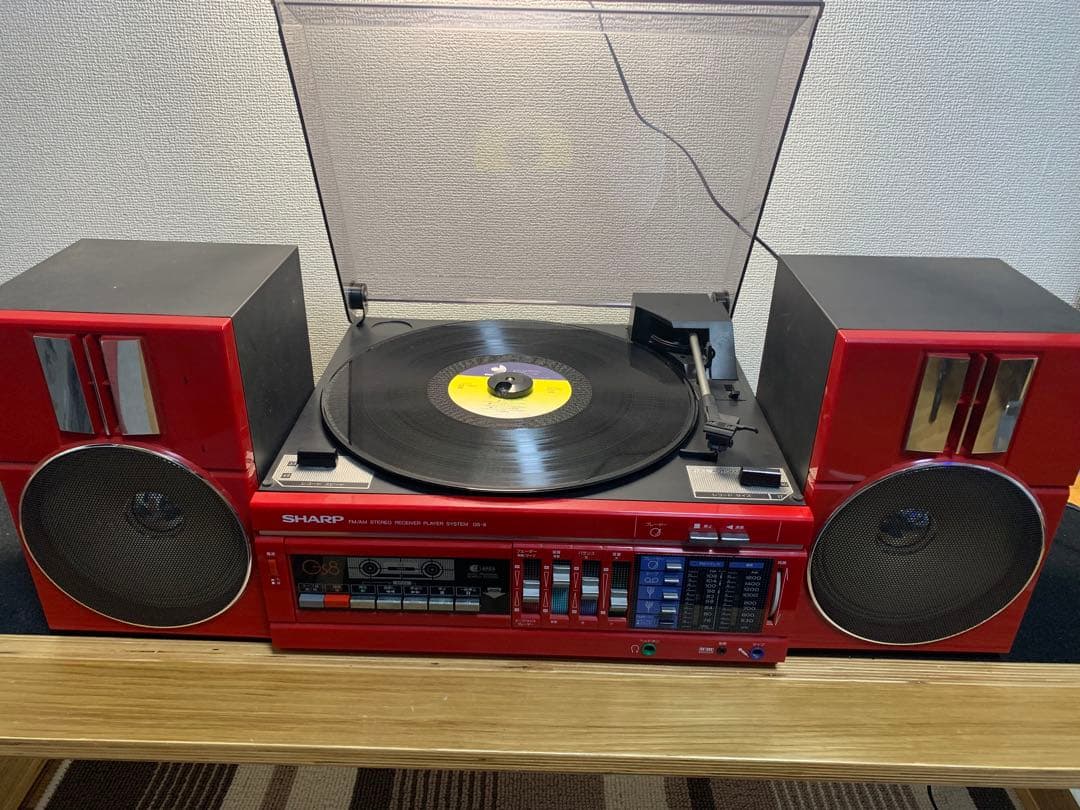 SHARP GS-8 ステレオレシーバー 赤