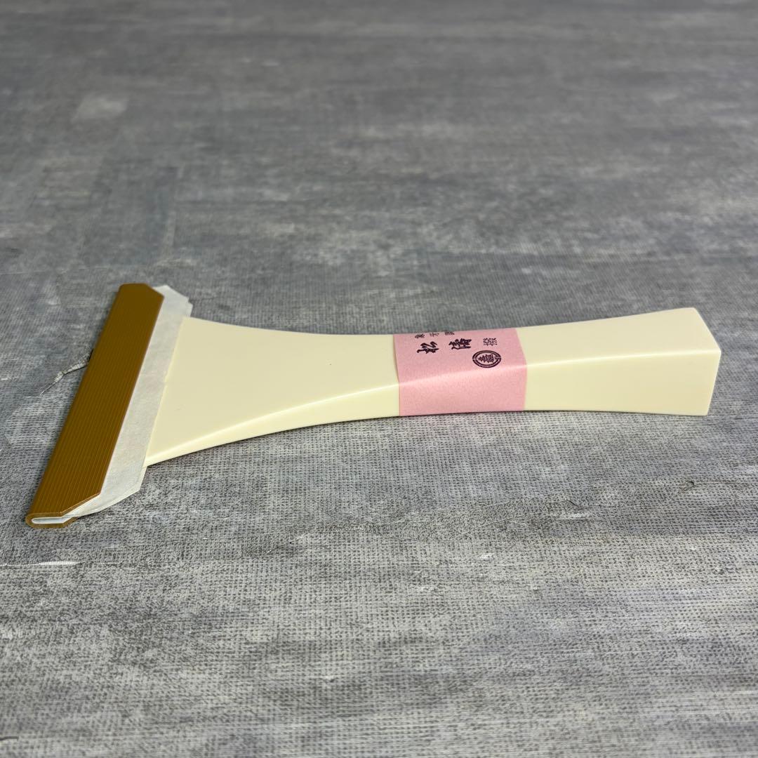 未使用級 三味線撥 三味線 バチ 象牙調撥 松濤撥 35匁 高級プラスチック