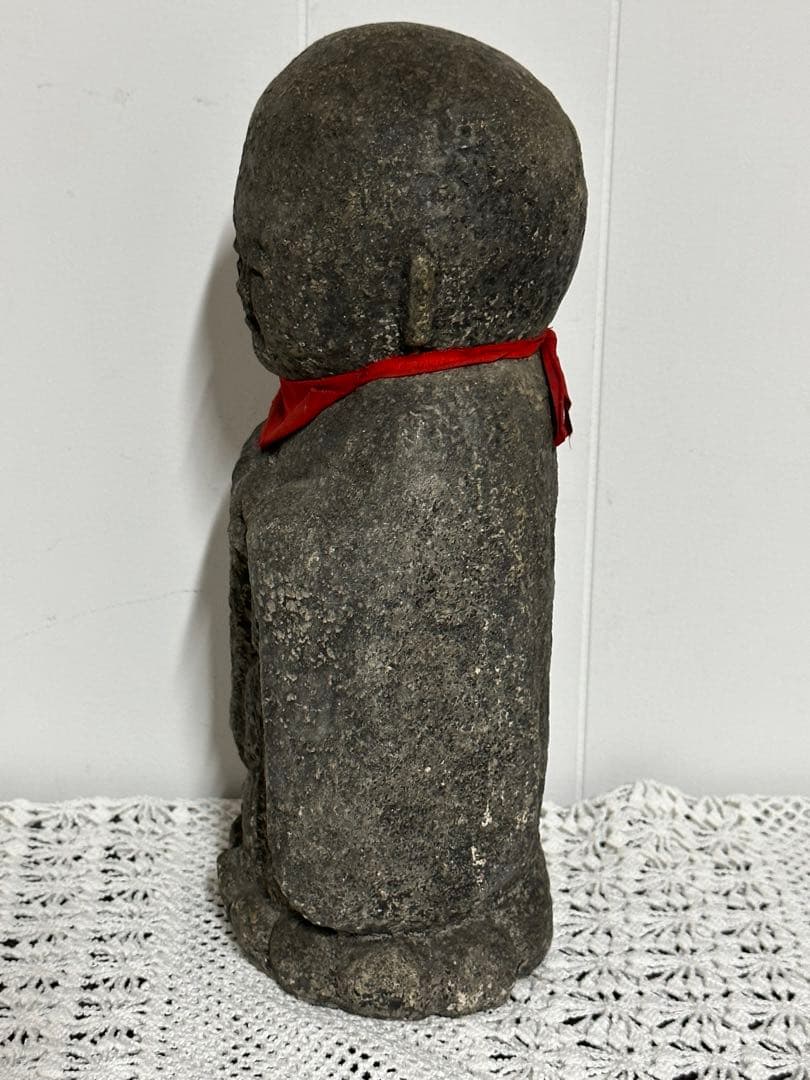地蔵菩薩 置物 宝珠を持つお地蔵さま 28cm 石像 オブジェ 仏教 美術品
