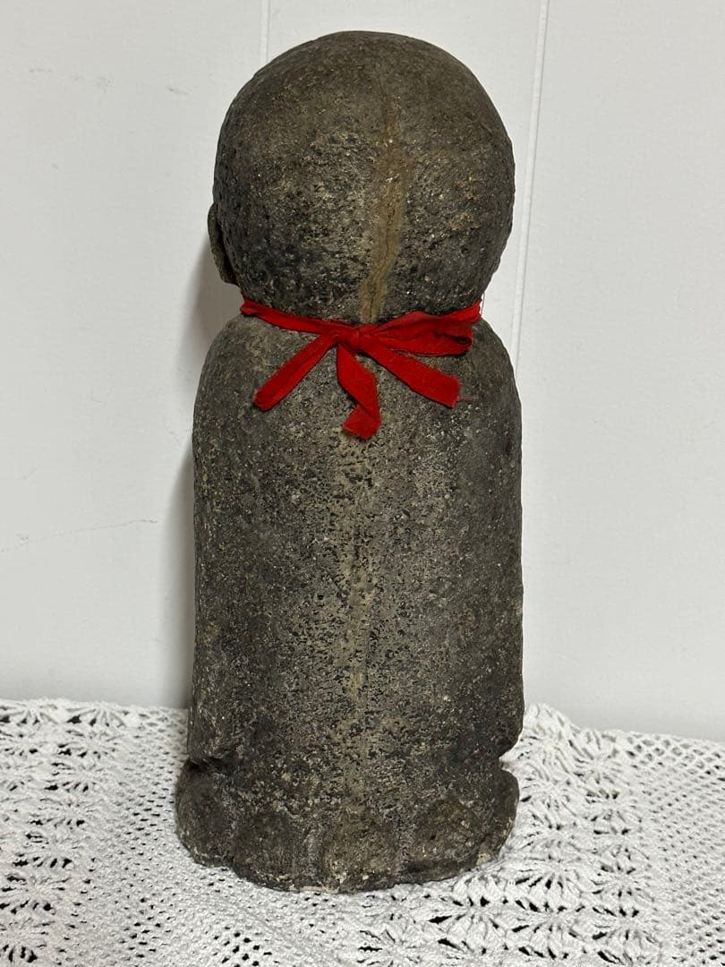 地蔵菩薩 置物 宝珠を持つお地蔵さま 28cm 石像 オブジェ 仏教 美術品