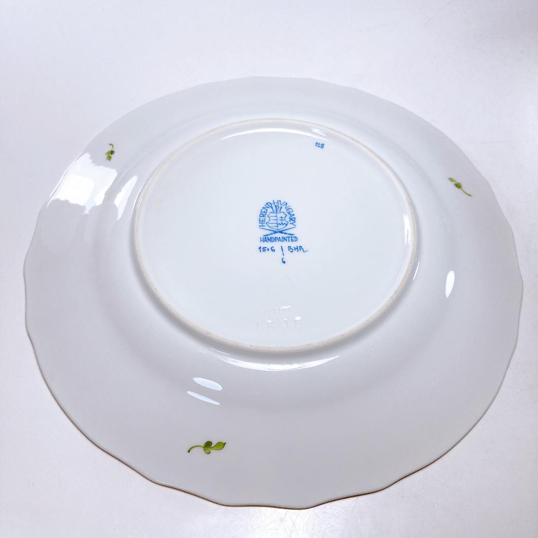 ヘレンド ヘレンドブーケ（フラワーブーケ）プレート（約18㎝）2枚　ケーキ皿