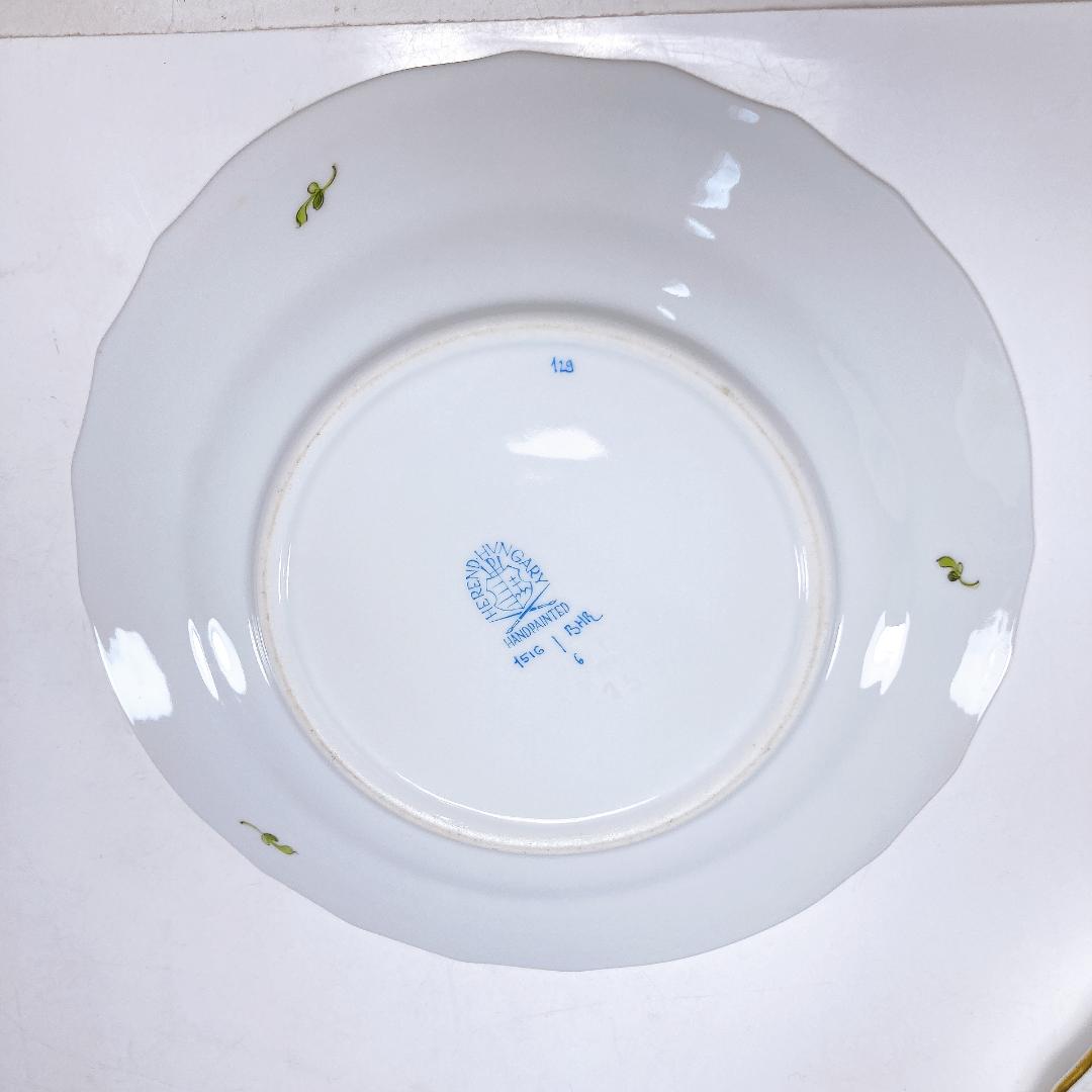 ヘレンド ヘレンドブーケ（フラワーブーケ）プレート（約18㎝）2枚　ケーキ皿