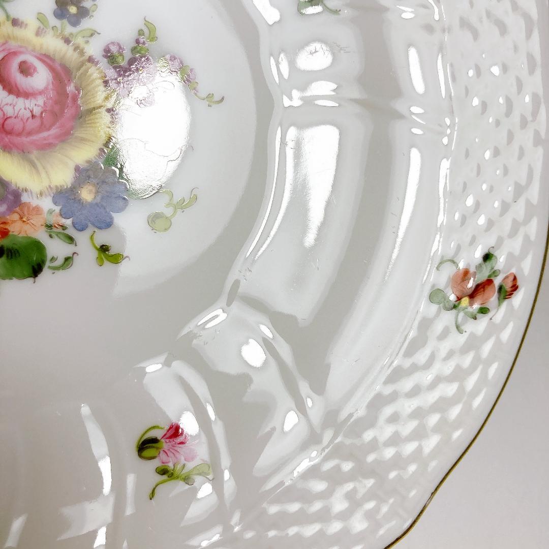 ヘレンド ヘレンドブーケ（フラワーブーケ）プレート（約18㎝）2枚　ケーキ皿