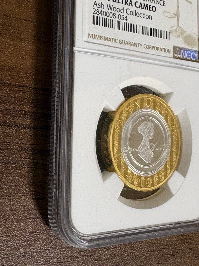 NGC PF70 ジェーン・オースティン　記念シルバーピエフォール 2ポンド