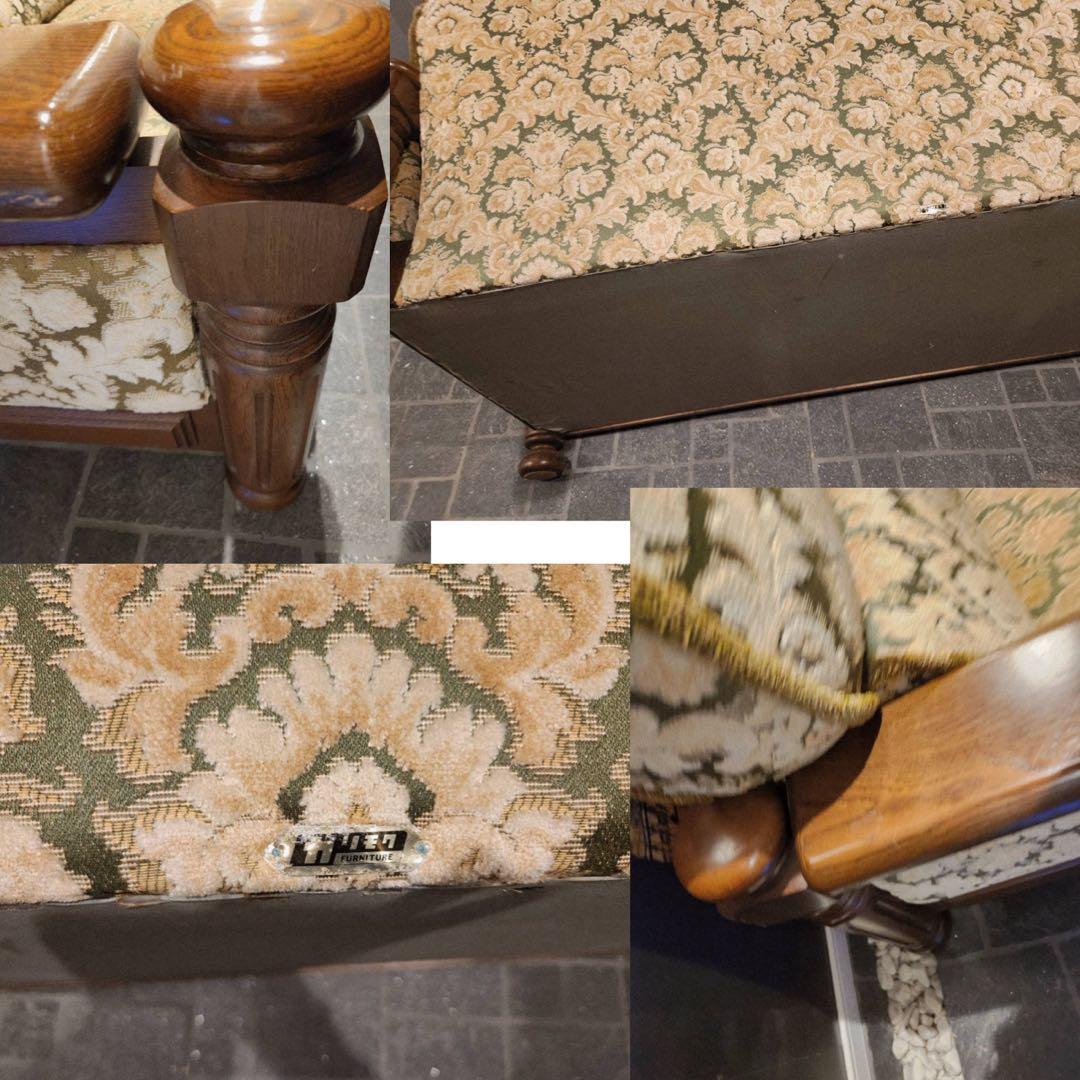 karimoku オールドカリモク コロニアル金華山3人掛けソファ