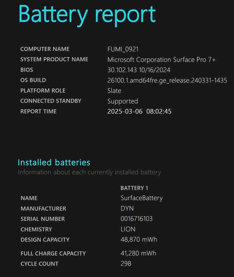 【 超美品・ブラック 】Surface Pro7 Plus 8G/256G