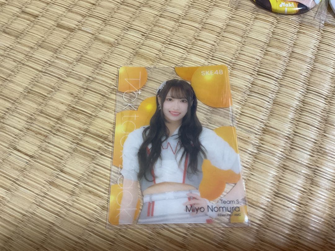 SKE48 野村実代　フライヤー、生写真、缶バッジ、トレカセット