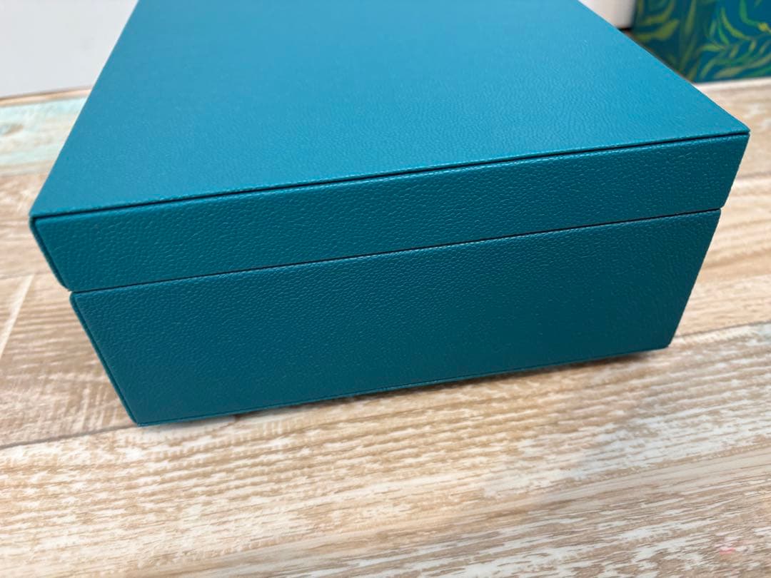 新品　箱シート付　LA MER ラ・メール 青 ジュエリーボックス　収納ボックス