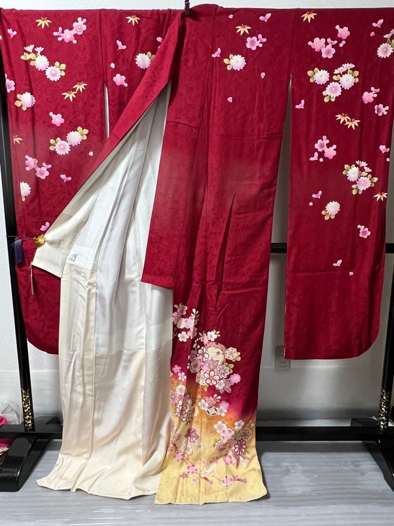 正絹振袖一式6点セット　トールサイズ