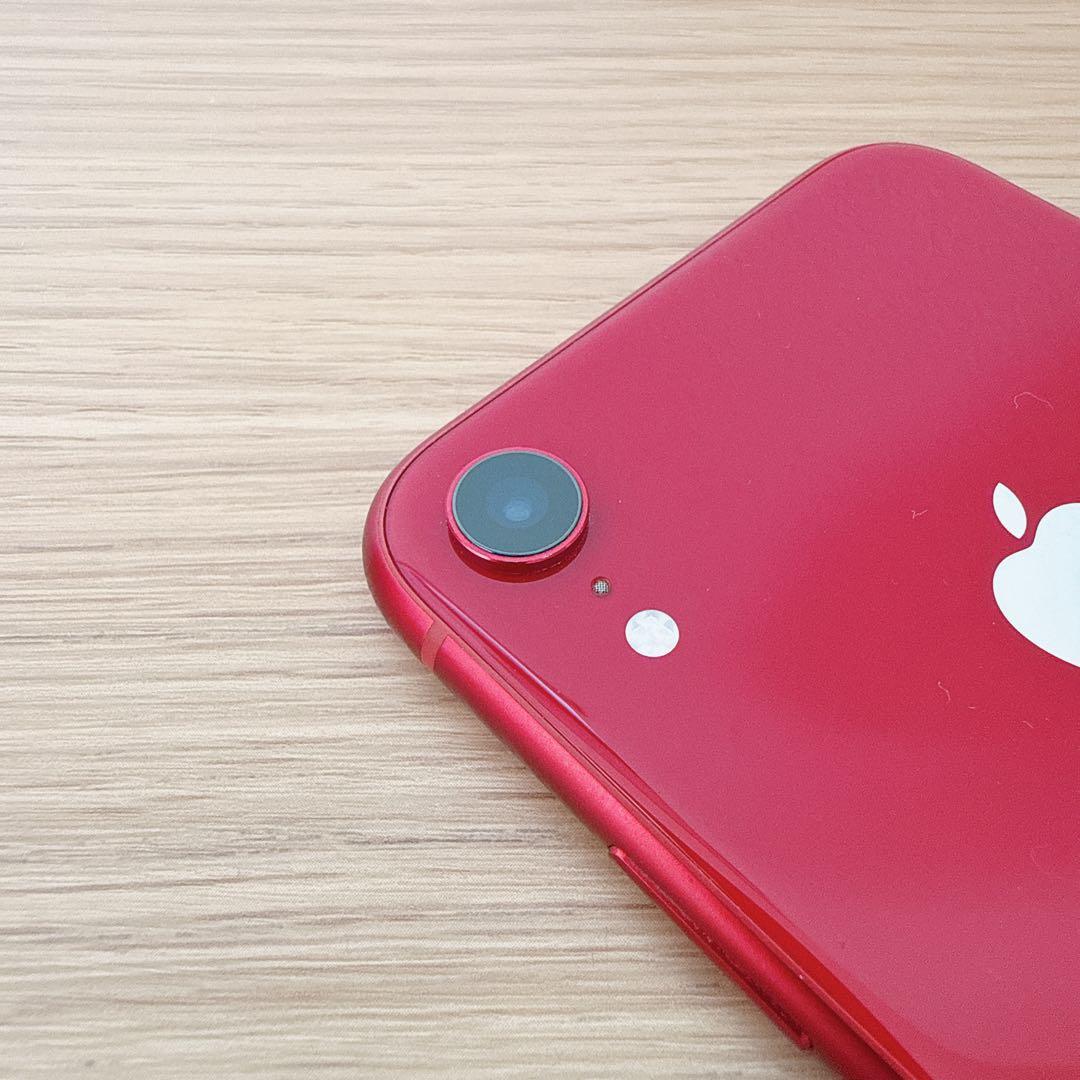 iPhone ⅩR 64GB レッド SIMフリー バッテリ82%【本体のみ】