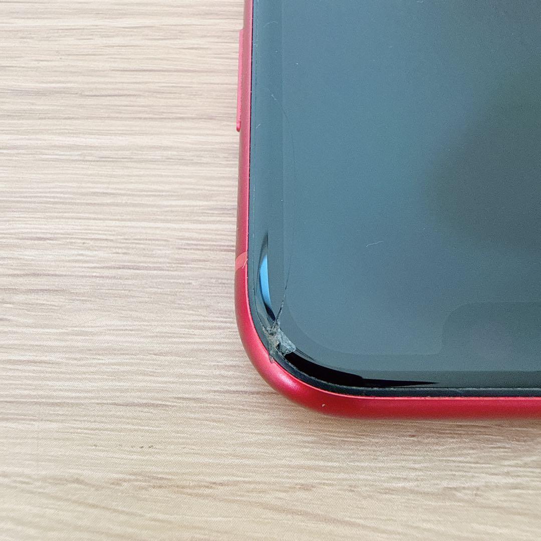 iPhone ⅩR 64GB レッド SIMフリー バッテリ82%【本体のみ】