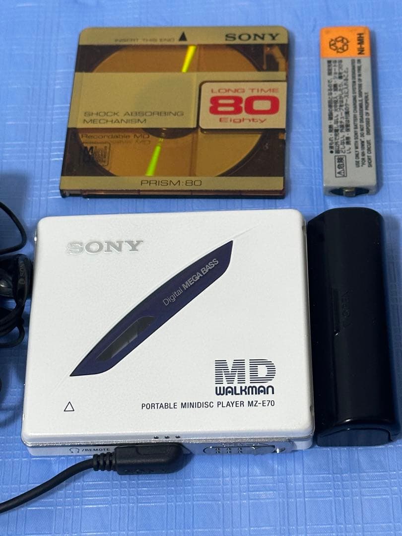 SONY ポータブルミニディスクプレーヤー MZ-E70　動作確認済
