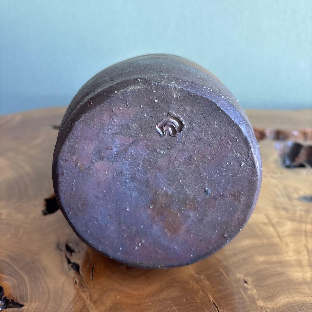 備前焼 花入 森宝山窯 高さ25.5cm 共箱