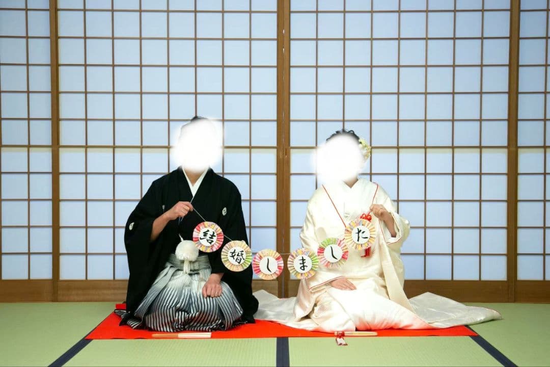 前撮り　ブーケ ブートニア 毛氈 髪飾り ガーランド