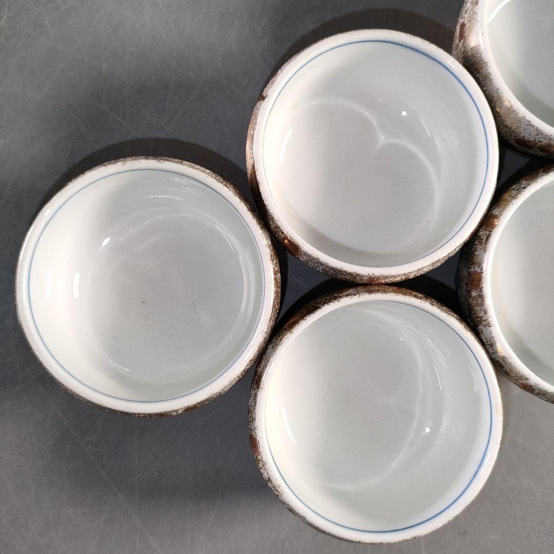 A1376-1/豊前吉右衛門窯/永末吉右衛門/金彩唐草文蓋付小鉢6客/懐石道具/