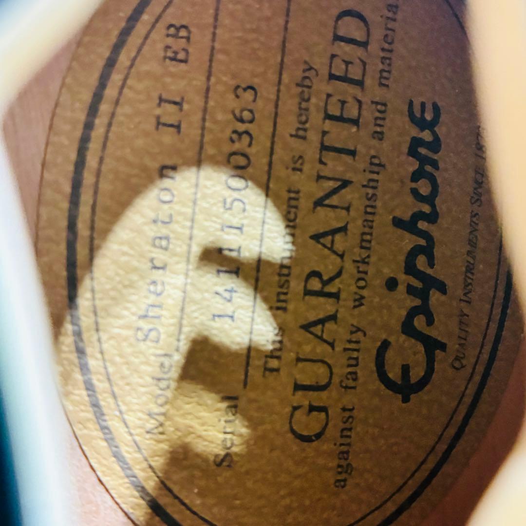 Epiphone Sheraton-II Pro【動作確認済】ブラック セミアコ