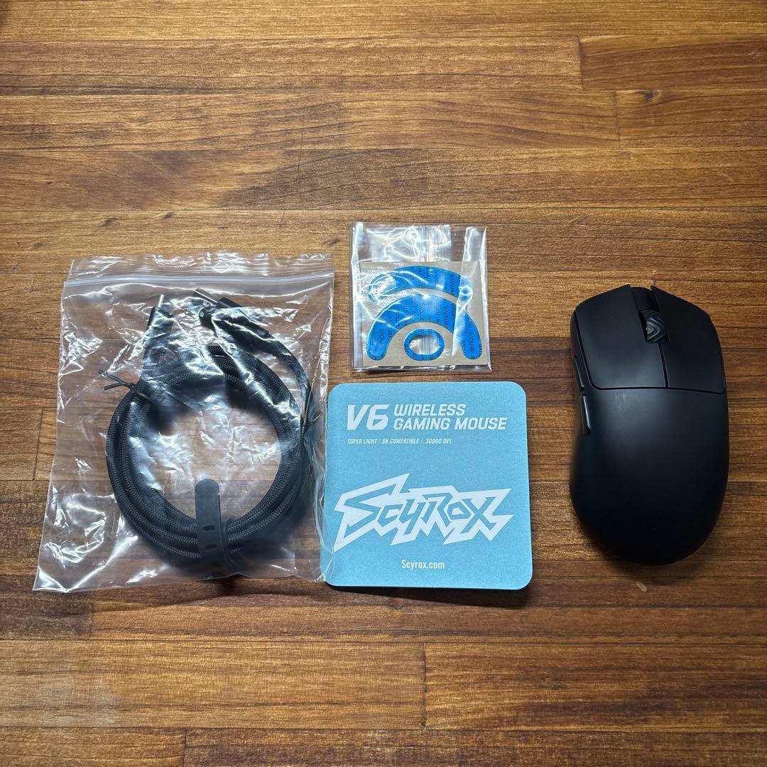 SCYROX V6 ワイヤレスゲーミングマウス 8k