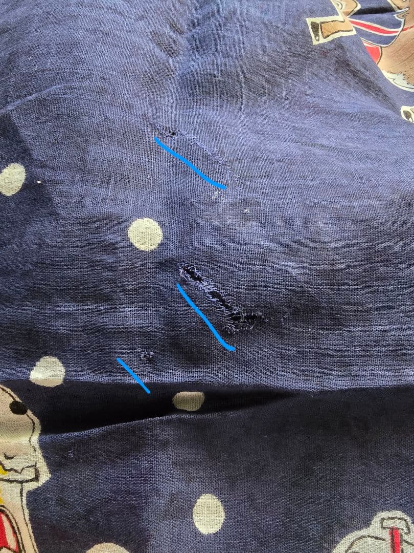 イタリア155cm アンティーク市サンタクローステーブルクロスクリスマスレトロ