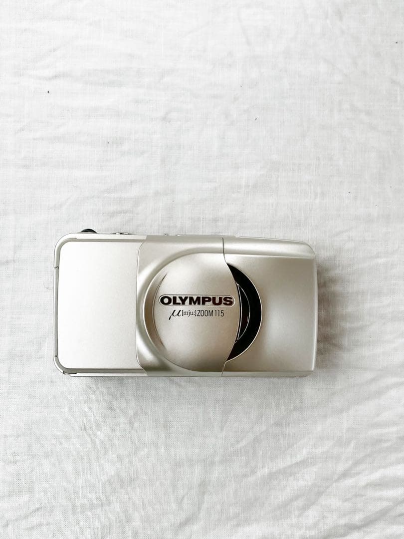 動作確認済　OLYMPUS μ[mju:]-ZOOM 115 シャンパンゴールド