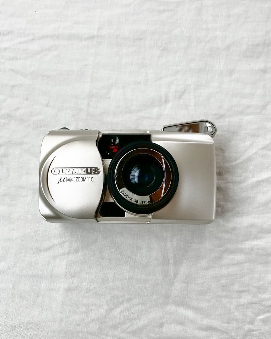 動作確認済　OLYMPUS μ[mju:]-ZOOM 115 シャンパンゴールド