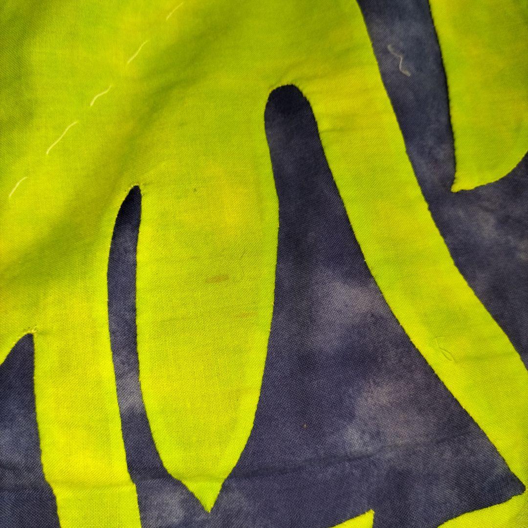 ハワイアンキルト　トップアップリケ途中　【特大サイズ】キャシーマム