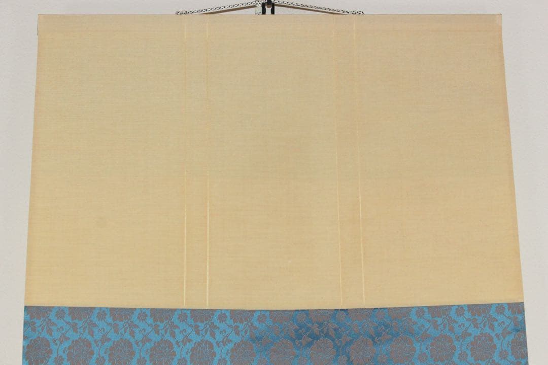 No5649掛軸　在銘　南弍　双鶴若松図　紙本着色　合箱　日本画　花鳥　送料無料