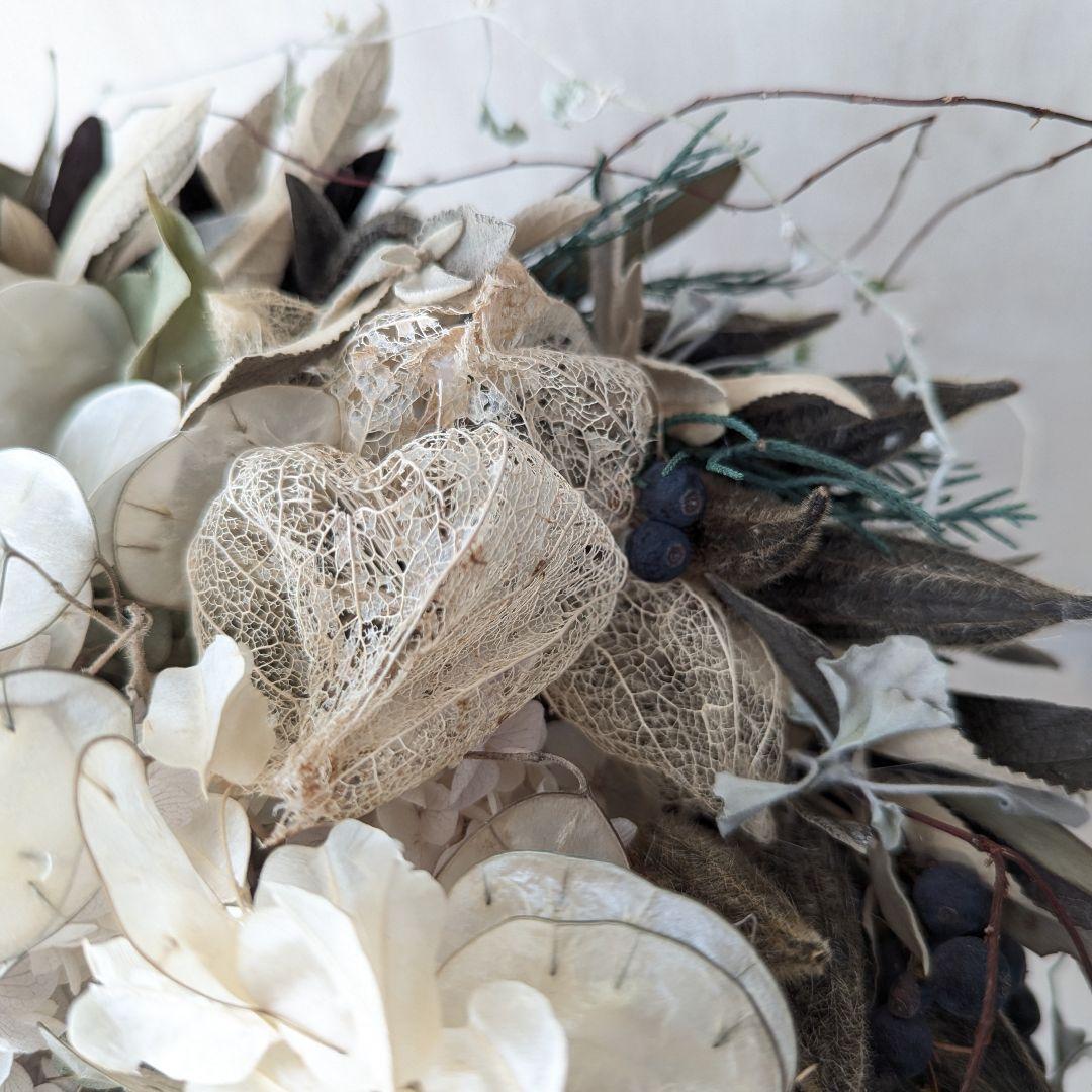 専用Wedding&Interior＊くすみ系白グリーンドライフラワーブーケ