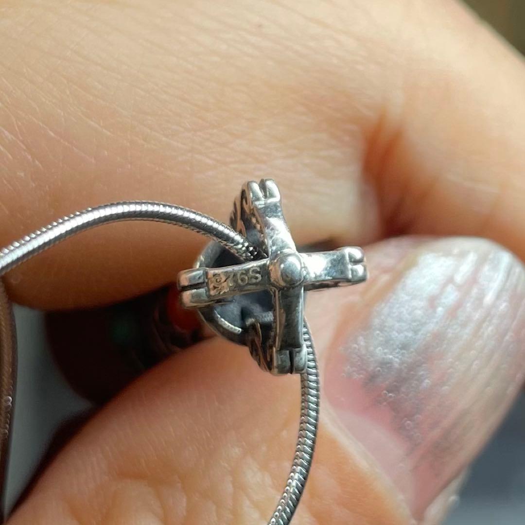 天然石ネックレス　ターコイズ　ナンホーン瑪瑙　赤青　6pcs SV925刻印