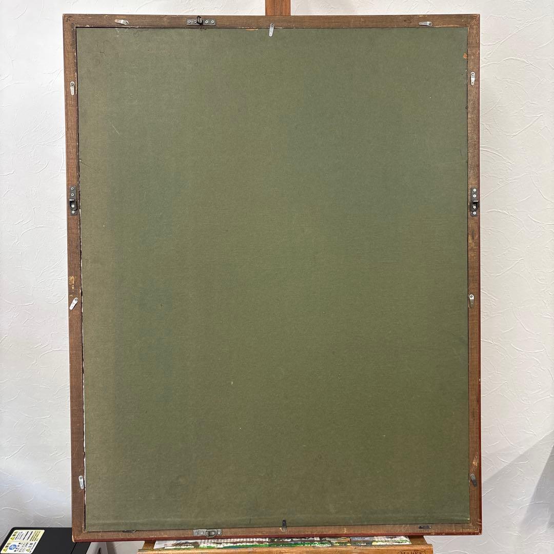 画家　串田都美雄　色鉛筆　水彩画 後ろ姿の女性 A4サイズ