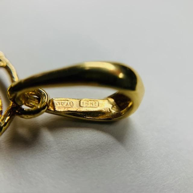 イタリア製18金エナメルペンダントトップ