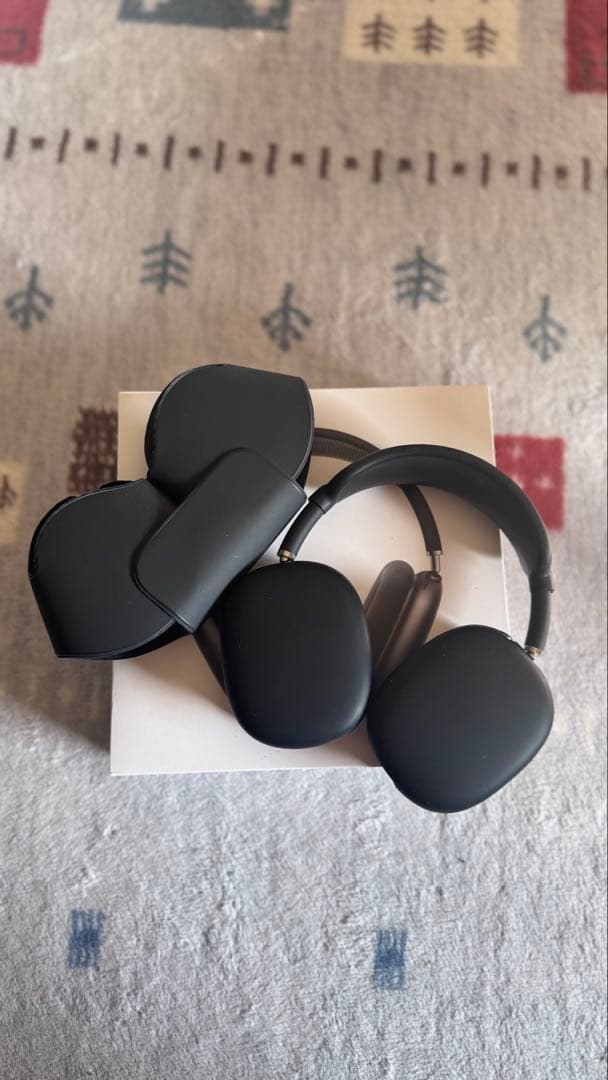 ブラック ワイヤレスヘッドホン Air pods max