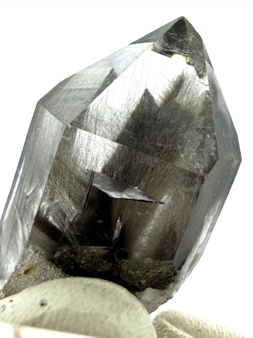 ブルッカイト　両剣　クォーツ　原石　鉱物　標本　天然石　水晶