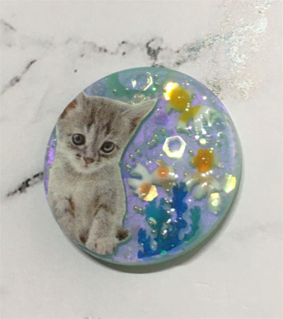 レジンヘアゴム、3D金魚と猫ちゃん・再販不可