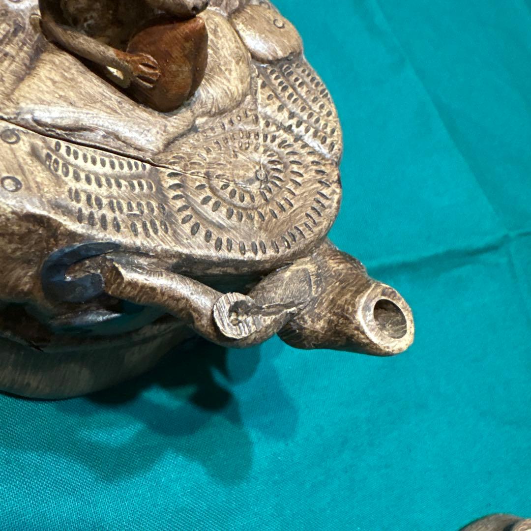 希少 美品 白泥急須　細工紫砂壺